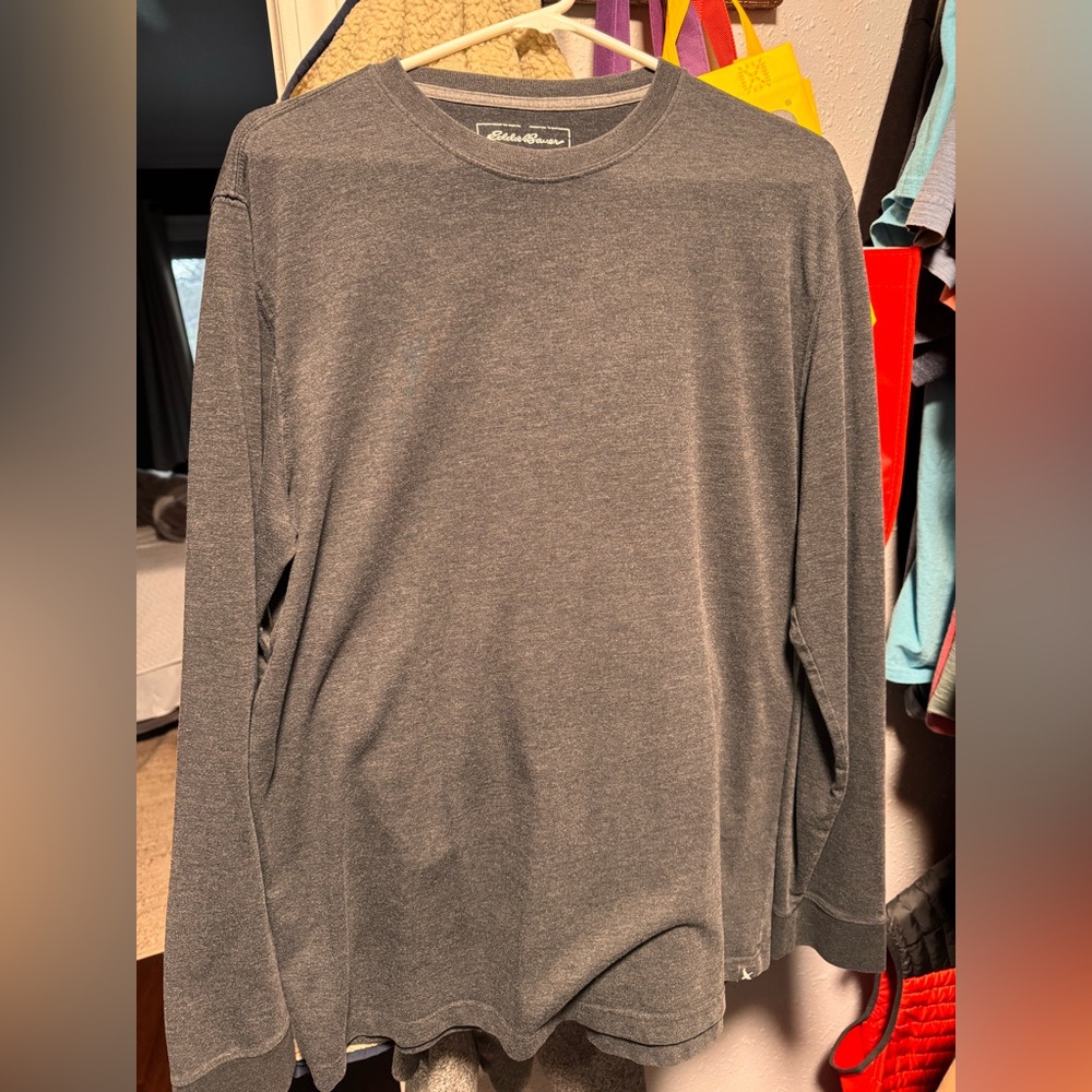 Gray long sleeve. Tall Large.